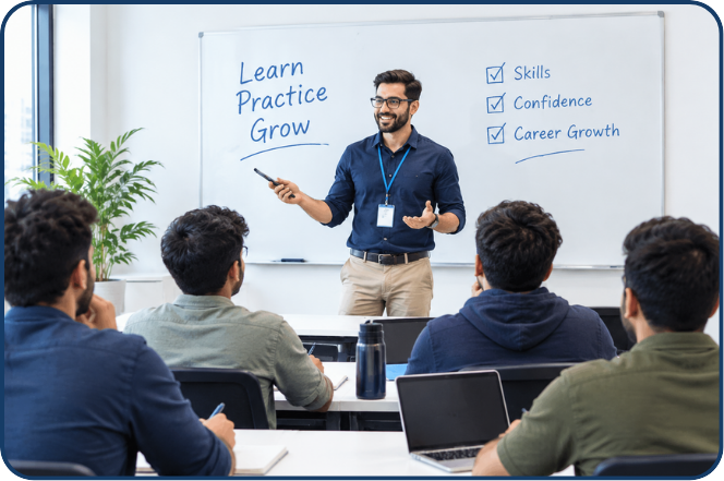 Instructor teaching a Training Facility class